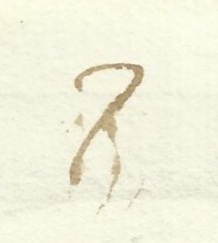 Signo de porteo &quot;7&quot; al dorso