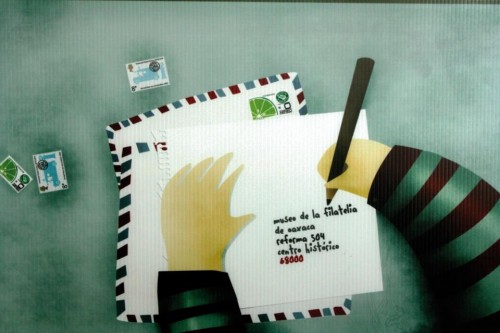 Semana Internacional de la Carta Talleres escolares creatividad postal Museo Postal Oxaca México.jpg