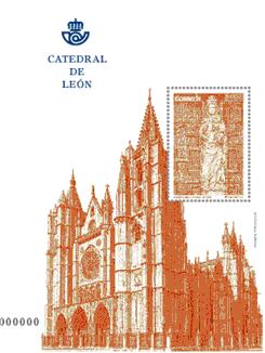2012-11-15. Presentación sello Catedral de León. Hojita.jpg