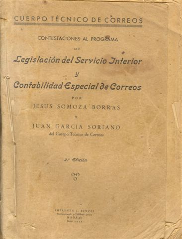 Cuerpo Técnico de Correos. Contestaciones. 1945. 2.ª edición. Baja.jpg