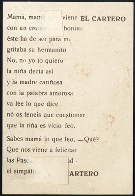 Felicitación del Cartero - 1930 -RURAL - dors