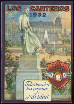 Felicitación del Cartero - 1932 -librillo - anv