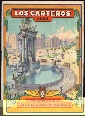 Felicitación del Cartero - 1933 librillo - anv