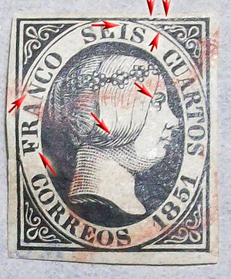 Num 6 con espacios blancos