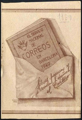 Felicitación navideña 1.939 librillo -anv