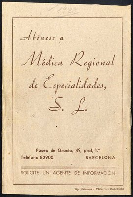Felicitación navideña 1.939 librillo - dors
