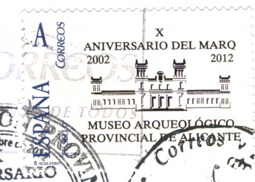 Sello personalizado. Alicante. 2012. X Aniversario del Marq.jpg