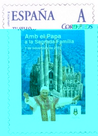 Sello personalizado. Barcelona. 2010. Visita Papal. Archivo reducido.jpg