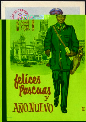 Felicitación Navidad - 1946 Madrid -anv