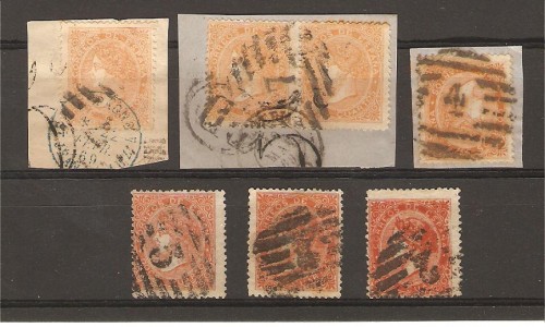 12 cuartos - Edifil 89 versus 100A - un solo sello y varios tonos de color.jpg