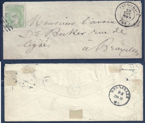 Carta con 19 cuartos matrona
