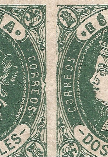 Edifil 61 - variedad verde oscuro - defecto margen - detalle 001.jpg