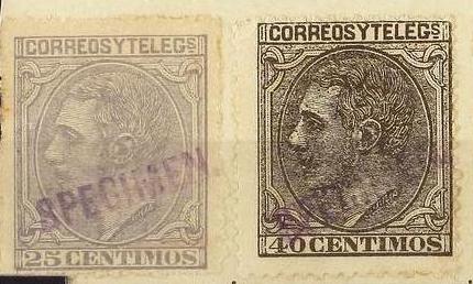 New habilitación SPECIMEN en violeta aplicada en África del Sur (Natal Post Office). Excepcional y ÚNICA EXISTENTE. Cert. B.P.A. (Autenticidad y origen) det2a.jpg