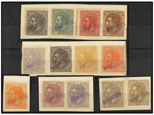 New habilitación SPECIMEN en violeta aplicada en África del Sur (Natal Post Office). Excepcional y ÚNICA EXISTENTE. Cert. B.P.A. (Autenticidad y origen)..jpg
