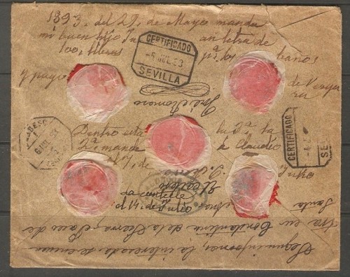 FILIPINAS - certif. de doble porte Manila-Sevilla-1- - dorso 001.jpg