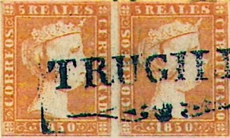 5 reales naranja. Matasellos prefilatélico de Trujillo.jpeg