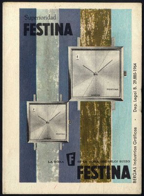 Felicitación Navidad - 1964 librillo - dors
