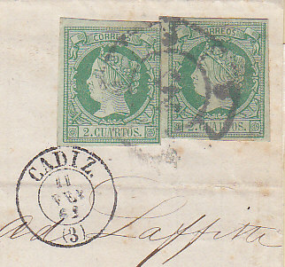 1862-02-11 Cadiz a Madrid (2 x 2 ctos)
