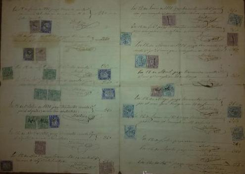 Contrato de arrendamiento de 1876, con sellos de Recibos e Impuesto de Guerra Ok.jpg