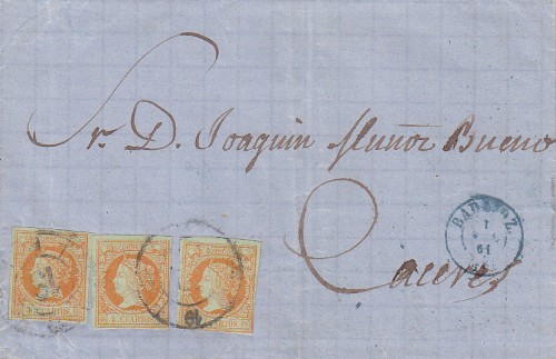 1861-01-01 BADAJOZ A CACERES (TRIPLE PORTE)