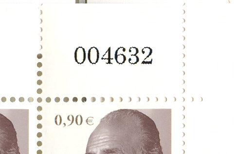 2013-01-02. Serie básica. 0,90 euros. Numeración negra. 004632.jpg
