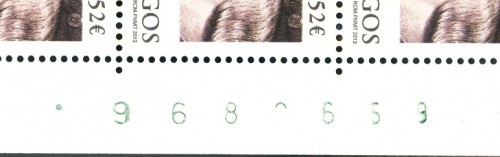 2013-01-15. V Centenario de la Promulgación de las Leyes de Burgos. Numeración verde. ·968·659.jpg