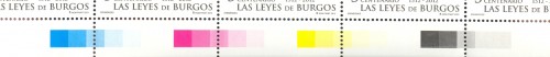 2013-01-15. V Centenario de la Promulgación de las Leyes de Burgos. Código de color inferior.jpg