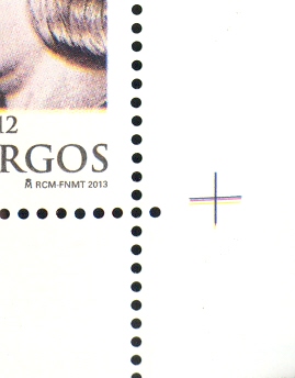 2013-01-15. V Centenario de la Promulgación de las Leyes de Burgos. Marca de alineación inferior derecha.jpg