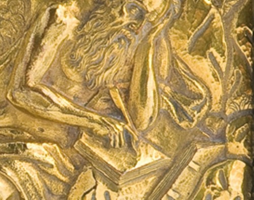 'San Jerónimo'. Relieve en cobre dorado. Siglo XVII Det.jpg