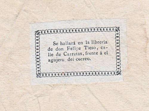 Etiqueta de un librero del siglo XVIII, facilitada por Postal.jpg