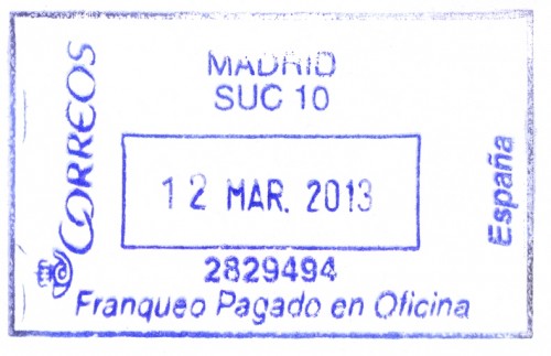 FPO. AF-103. Madrid. Suc 10. 2829494. 39x64. 2013-03-12. Tinta azul.jpg