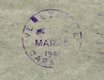 Llegada a Caracas el 25 de marzo de 194?