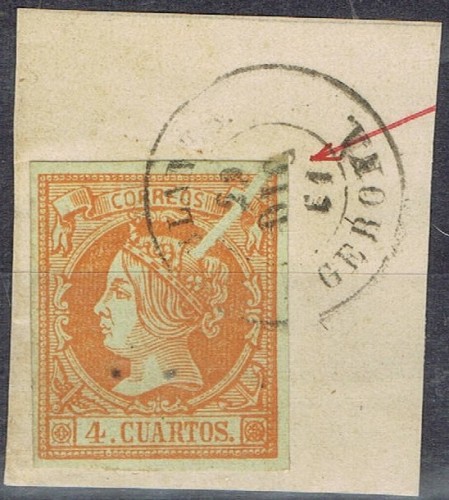 Blanes 52, este con error de impresion