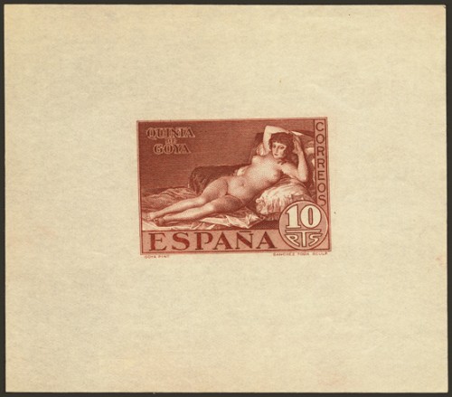 1930. Tres PRUEBAS DE LOS PUNZONES DEFINITIVOS, en los colores adoptados. MAGNIFICAS Y EXTRAORDINARIAMENTE RARAS. (Gálvez 2613-15).jpg