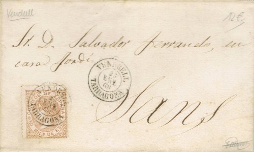 Vendrell carta con numero 96