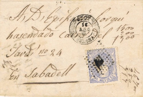 Olot carta con num 107