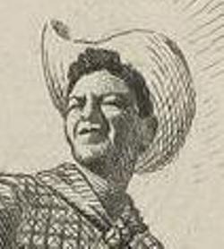 1956. GRABADO. SANCHEZ-TODA, JOSE LUIS. RETRATO EN TUCSON-ARIZONA. Aguafuerte. 12,5x8 cm. plancha; 16,5x11,5 cm. papel. Firmado a lápiz en el margen por el artista. det.jpg