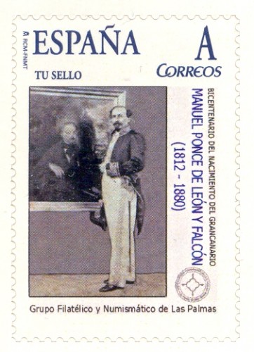 Sello personalizado. Las Palmas de Gran Canaria. 2012. Manuel Ponce de León.jpg