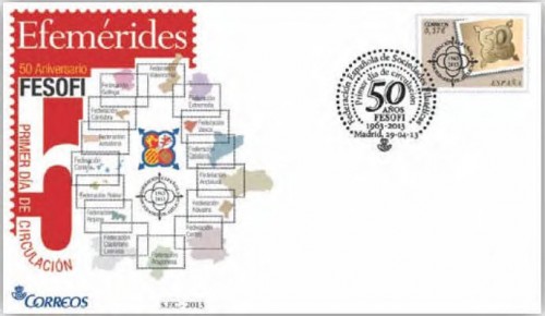 Fesofi. 50.º Aniversario. Sobre FDC.jpg