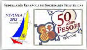 Fesofi. 50.º Aniversario. Juvenia 2013. Pegatina 2.jpg