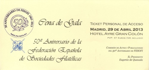 Fesofi. 50.º Aniversario. Ticket de la cena. Baja.jpg