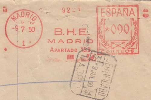 1950-07-09 Franqueo Mecanico rojo Madrid.jpg