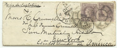 c usa 3475 - copia.jpg (339.76 KiB) Visto 4263 veces Carta de Madrid a Nueva York (30/09/1861)