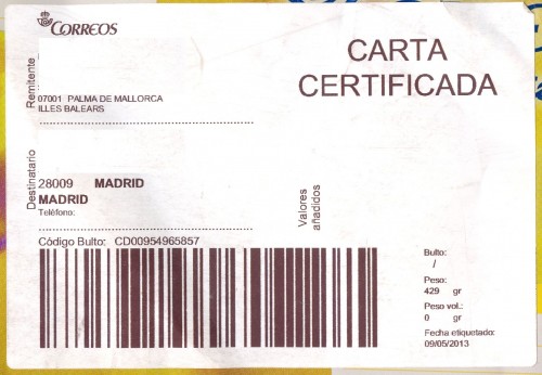 Etiqueta auxiliar. Carta Certificada. 2013-05-09. Baja.jpg