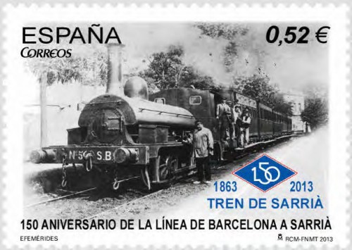 2013-06-11. Efemérides. Tren Barcelona-Sarriá. Imagen.jpg