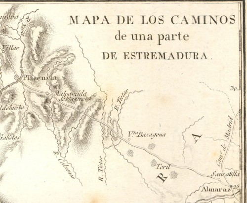 Casatejada. Itinerario Descriptivo. Mariano de Cabrerizo. 1826. Mapa Extremadura. Detalle 1. Baja.jpg