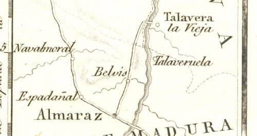 Casatejada. Itinerario Descriptivo. Mariano de Cabrerizo. 1826. Mapa Extremadura. Detalle 4.jpg