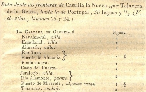 Casatejada. Itinerario Descriptivo. Mariano de Cabrerizo. 1826. Ruta a Trujillo. Baja.jpg