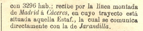 Casatejada. Nuevo Diccionario de Correos. Revista de Correos. 1867. Navalmoral 2.jpg