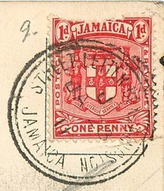 37. Coolies Washing Jamaica Divided Back Postcard 1911 Street Letter Box Cancel det Ok.jpg